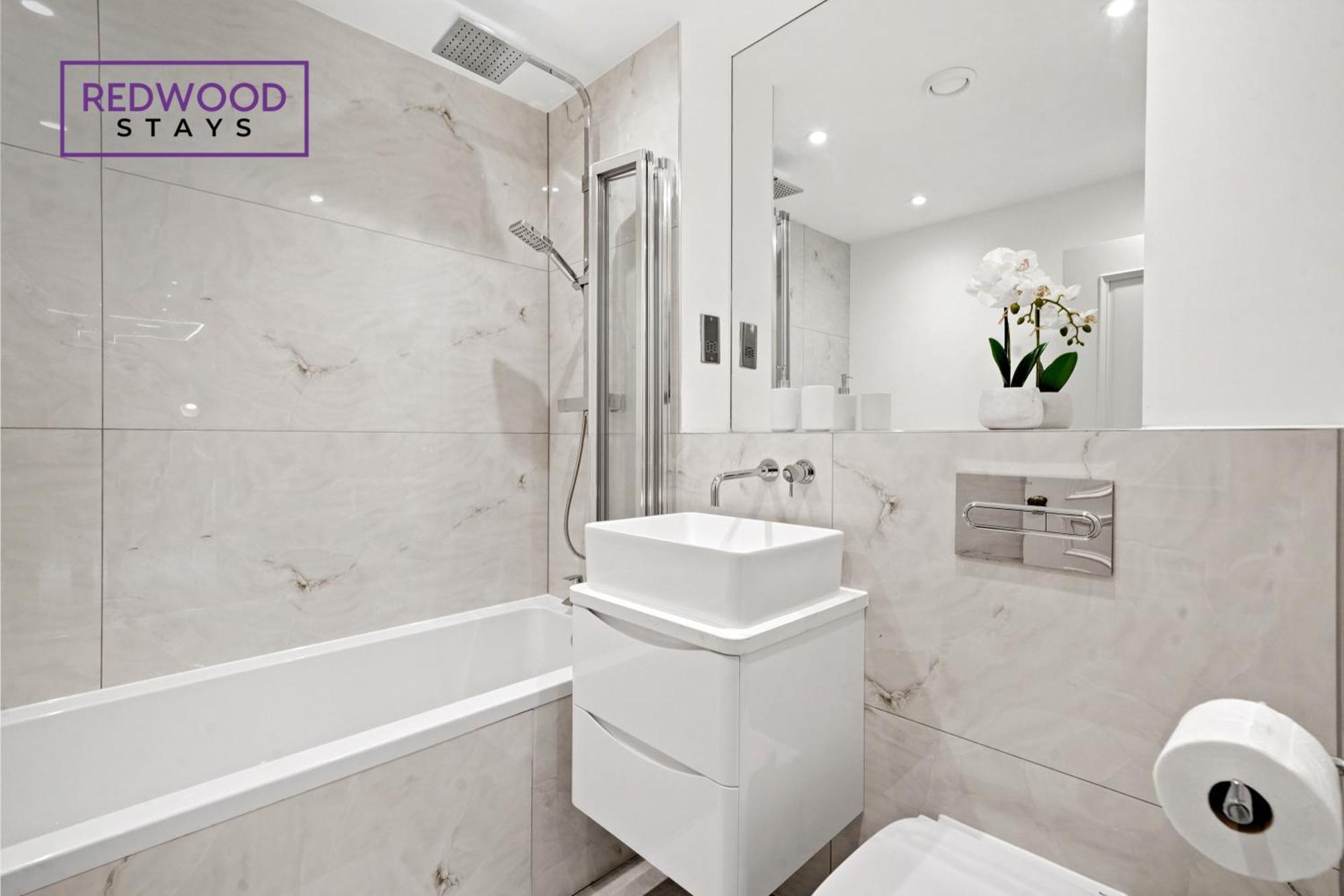 Top Quality 2 Bed 1 Bath Apartments For Contractors By Redwood Stays Reading Exterior photo